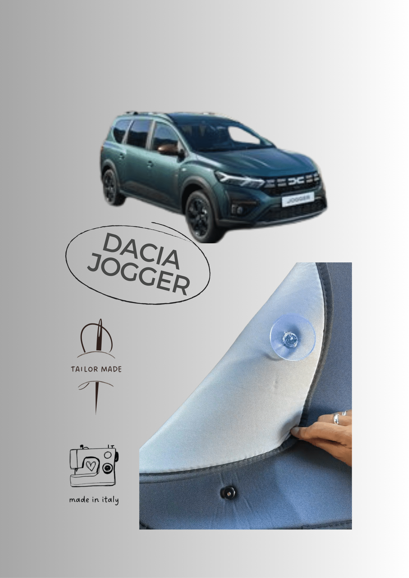 Oscuranti termici, Dacia Jogger, anti-condensa, 8 pezzi