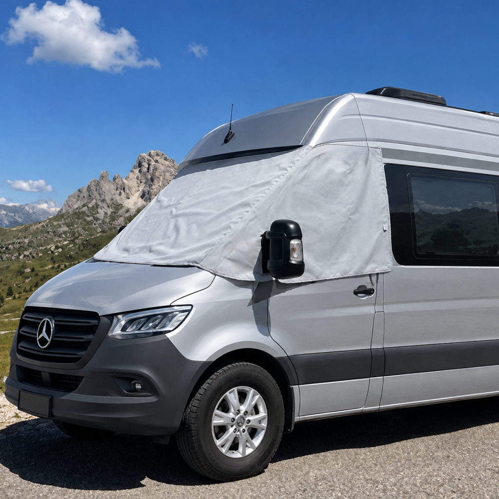Außen-Sonnenschutz & Sichtschutz "Light" für Fahrerhaus – Ford Transit (1986-2025) 