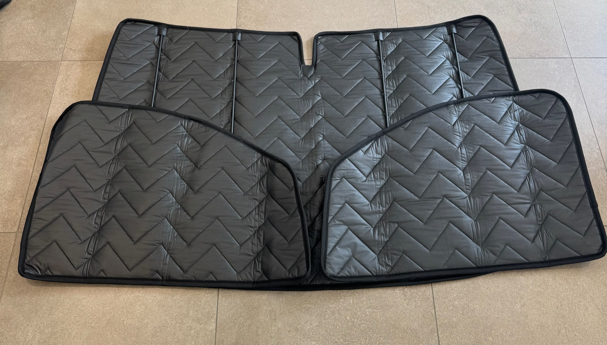 Magnetische Thermomatten - Peugeot Expert, Citroën Jumpy, Opel Vivaro, Toyota ProAce, 2016-2023, 3-teilig Fahrerhaus