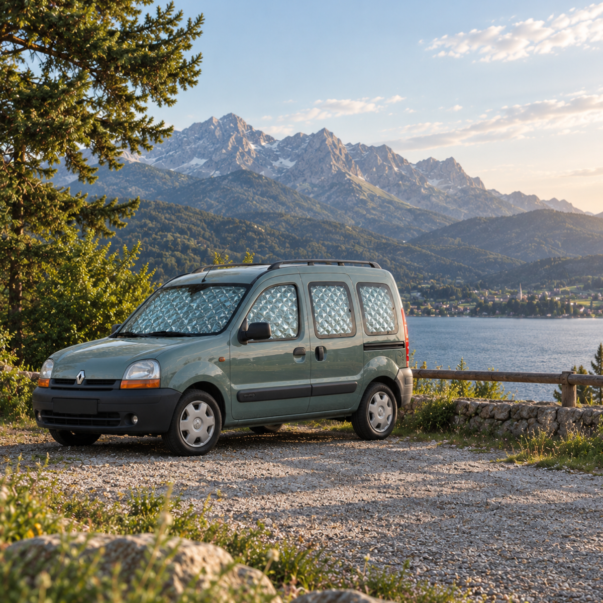 Thermomatten für Renault Kangoo 1997-2001 – 7-lagig, passgenau, Made in Italy