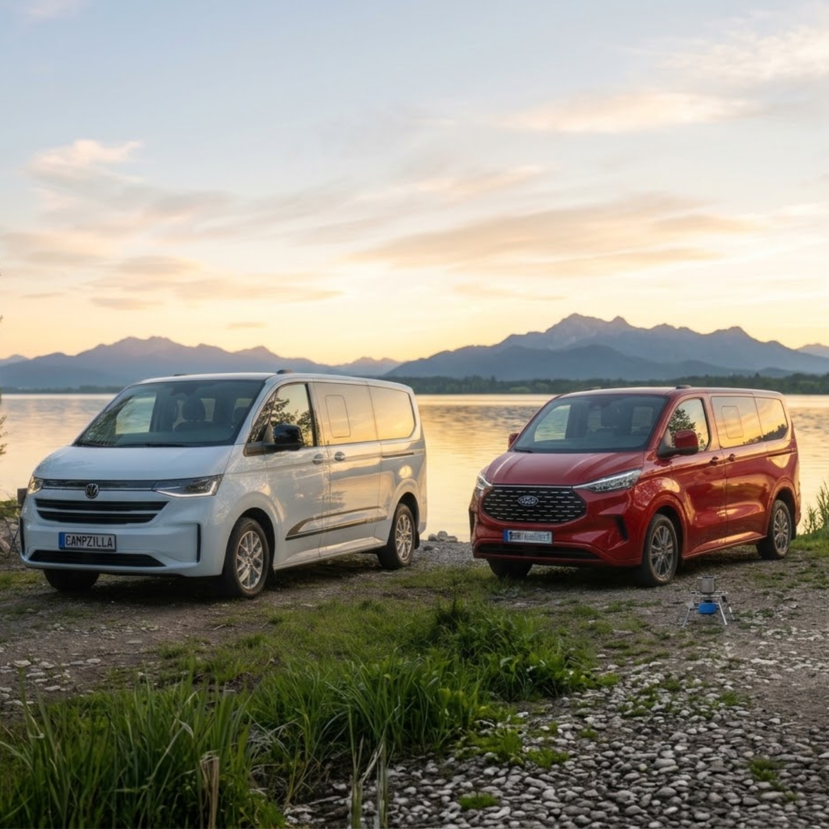 Thermomatten für VW Transporter/Caravelle (ab 2025), Ford Transit Custom/Tourneo Custom (ab 2024) – 7-lagig, passgenau, Made in Italy