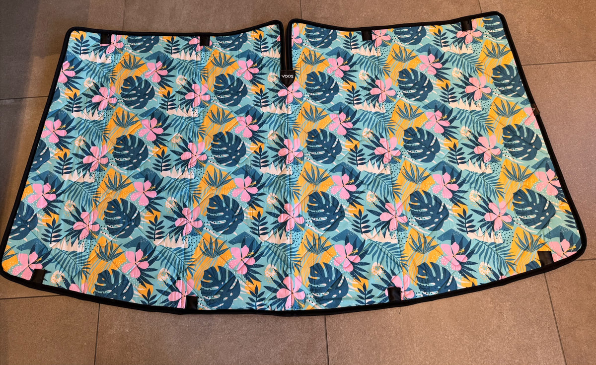 [OUTLET] Magnetische Thermomatten für VW T5, T6 & T6.1 (Multivan, California, Caravelle) – 3-teilig | Tropical Jungle Design